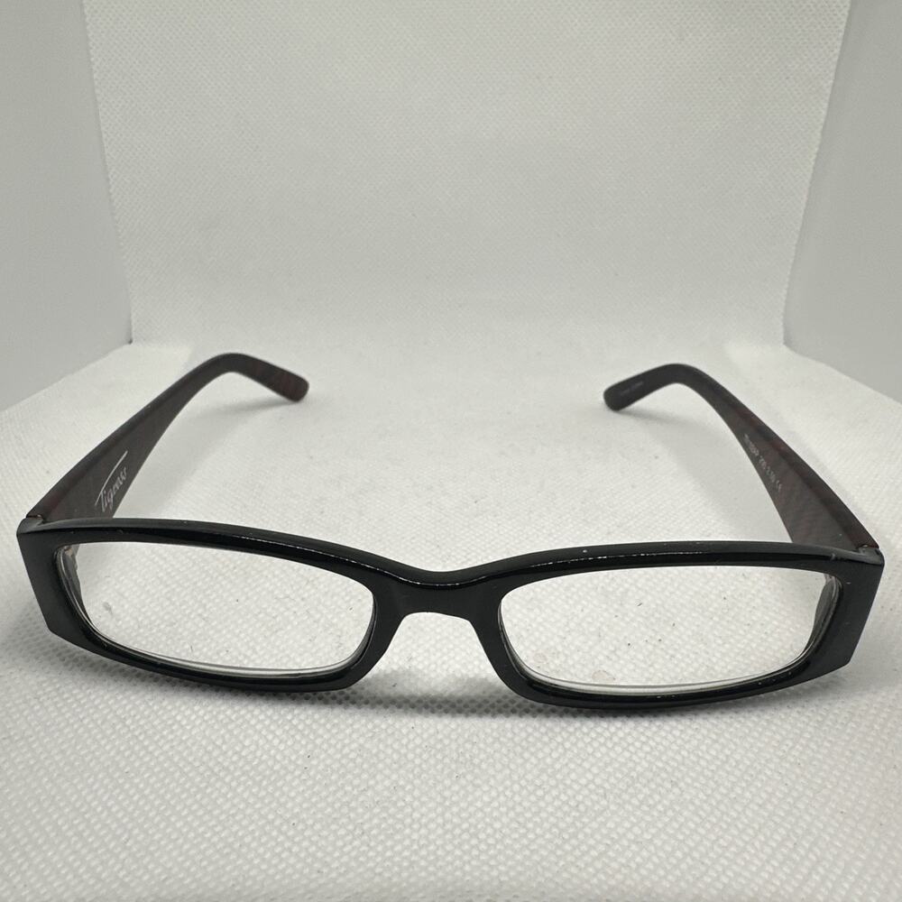 Tigress Eyeglasses Frames Black Tiger Print Womens Full Rim Animal Optical